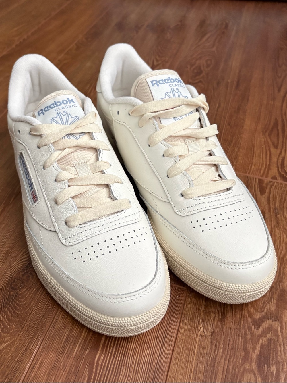Reebok C85 Leather Women’s Sneakers — Cream